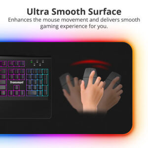 TRONSMART gaming mouse pad Spire με RGB φωτισμό, 800x300x4mm, μαύρο | Συνοδευτικά PC | elabstore.gr