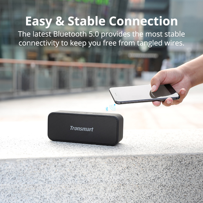 TRONSMART φορητό ηχείο Element T2 Plus, 20W, Bluetooth, 3600mAh, μαύρο | eLabstore.gr TRONSMART φορητό ηχείο Element T2 Plus, 20W, Bluetooth, 3600mAh, μαύρο | Εικόνα & Ήχος | elabstore.gr