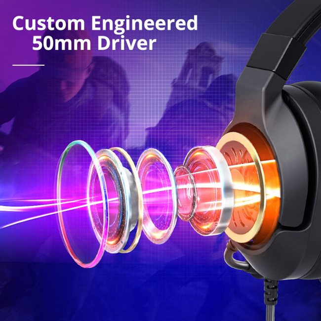 TRONSMART gaming headset Sparkle, USB, multiplatform, 50mm, μαύρο | eLabstore.gr TRONSMART gaming headset Sparkle, USB, multiplatform, 50mm, μαύρο | Συνοδευτικά PC | elabstore.gr