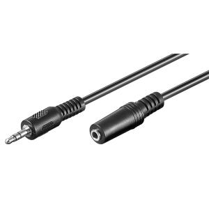 GOOBAY προέκταση καλωδίου ήχου 3.5mm 50431, 3-pin, 2m, μαύρο | Καλώδια - Αντάπτορες | elabstore.gr