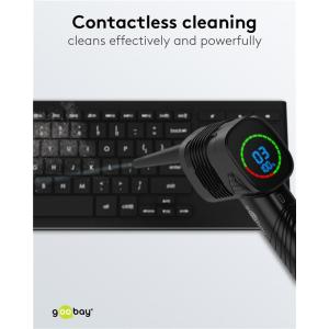 GOOBAY ηλεκτρικό air duster 61667, LED οθόνη, 46.8W, 2000mAh, μαύρο | Εργαλεία | elabstore.gr