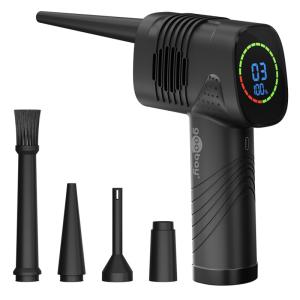 GOOBAY ηλεκτρικό air duster 61667, LED οθόνη, 46.8W, 2000mAh, μαύρο | Εργαλεία | elabstore.gr