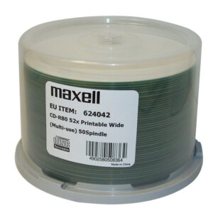 MAXELL CD-R 624042, 700ΜΒ, 80min, 52x speed, spindle, 50τμχ | Αναλώσιμα - Είδη Γραφείου | elabstore.gr