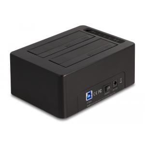DELOCK docking station 64187, clone/erase function, 2x SSD, 5Gb/s, μαύρο | eLabstore.gr DELOCK docking station 64187, clone/erase function, 2x SSD, 5Gb/s, μαύρο | Συνοδευτικά PC | elabstore.gr