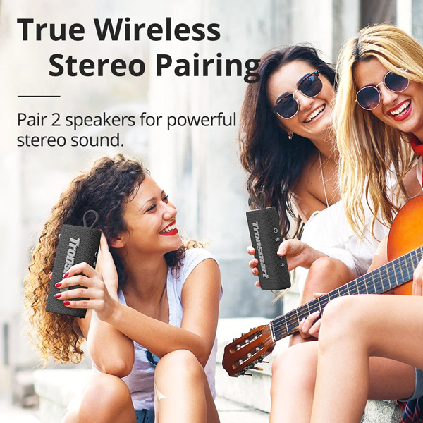 TRONSMART φορητό ηχείο Trip, 10W, Bluetooth, TWS, 2000mAh, IPX7, μαύρο | eLabstore.gr TRONSMART φορητό ηχείο Trip, 10W, Bluetooth, TWS, 2000mAh, IPX7, μαύρο | Εικόνα & Ήχος | elabstore.gr