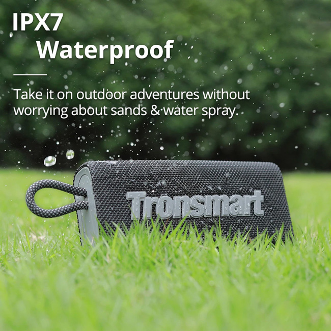 TRONSMART φορητό ηχείο Trip, 10W, Bluetooth, TWS, 2000mAh, IPX7, μαύρο | eLabstore.gr TRONSMART φορητό ηχείο Trip, 10W, Bluetooth, TWS, 2000mAh, IPX7, μαύρο - Image 6
