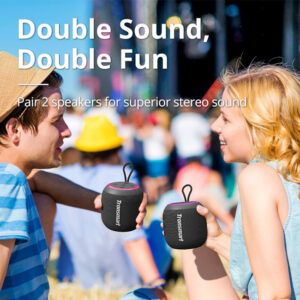 TRONSMART φορητό ηχείο T7 Mini, 15W, Bluetooth, 2500mAh, IPX7, μαύρο | Εικόνα & Ήχος | elabstore.gr