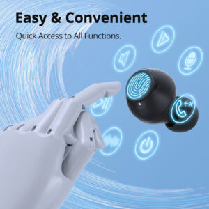 TRONSMART earphones με θήκη φόρτισης Onyx Pure, True Wireless, μαύρο | eLabstore.gr
