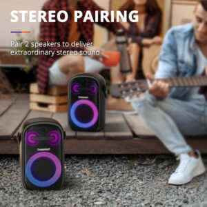 TRONSMART φορητό ηχείο Halo 100, 60W, Bluetooth, 6000mAh, IPX6, μαύρο | Εικόνα & Ήχος | elabstore.gr