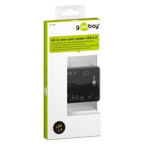 GOOBAY card reader 95674 για micro SD/SD/M2/CF/XD/MS, 480 Mbps, μαύρο | Συνοδευτικά PC | elabstore.gr
