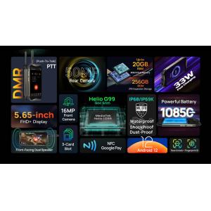 ULEFONE smartphone Armor 20WT, 5.65", 12/256GB, 10850mAh, μαύρο | Mobile Συσκευές | elabstore.gr