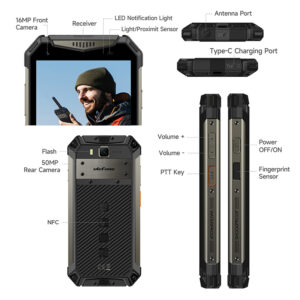ULEFONE smartphone Armor 20WT, 5.65", 12/256GB, 10850mAh, μαύρο | Mobile Συσκευές | elabstore.gr