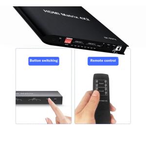 HDMI matrix switch CAB-H155, 4-in σε 2-out, 8K/60Hz, HDR/HDCP, μαύρο | Καλώδια - Αντάπτορες | elabstore.gr