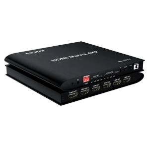 HDMI matrix switch CAB-H155, 4-in σε 2-out, 8K/60Hz, HDR/HDCP, μαύρο | Καλώδια - Αντάπτορες | elabstore.gr