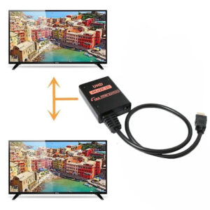 HDMI splitter CAB-H156, 1-in σε 2-out, 4K/60Hz, HDR/HDCP, 50cm, μαύρο | Καλώδια - Αντάπτορες | elabstore.gr