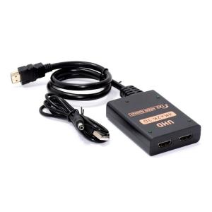 HDMI splitter CAB-H156, 1-in σε 2-out, 4K/60Hz, HDR/HDCP, 50cm, μαύρο | Καλώδια - Αντάπτορες | elabstore.gr