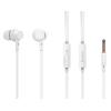 CELEBRAT earphones με μικρόφωνο G19, 3.5mm, 1.2m, λευκά | Αξεσουάρ κινητών | elabstore.gr
