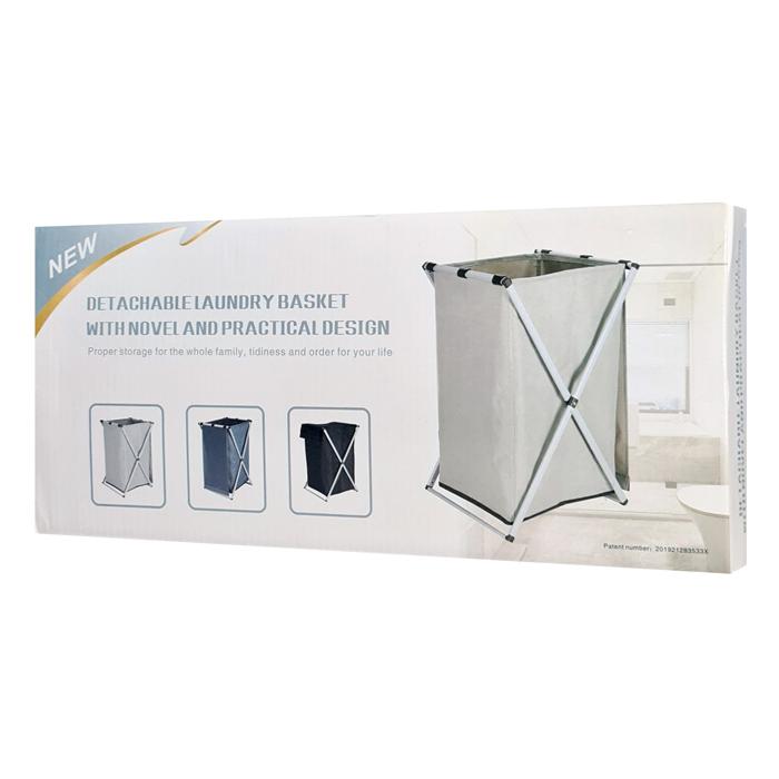 Καλάθι απλύτων CLN-004 με 1 σάκο, υφασμάτινο, 60x38x35mm, γκρι | eLabstore.gr Καλάθι απλύτων CLN-004 με 1 σάκο, υφασμάτινο, 60x38x35mm, γκρι | Οικιακός εξοπλισμός | elabstore.gr