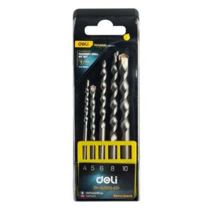 DELI σετ τρυπάνια DH-JGZ005-ED1 για μπετόν, 4-10mm, 5τμχ | Εργαλεία | elabstore.gr