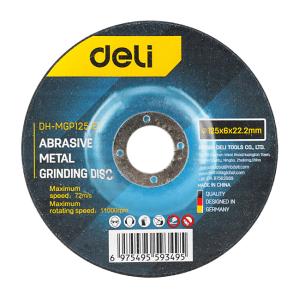 DELI δίσκος λείανσης μετάλλου DH-MGP125-E1, 125mm, 11000rpm, 5τμχ | Εργαλεία | elabstore.gr