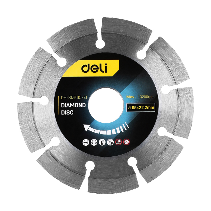 DELI δίσκος κοπής διαμαντέ DH-SQP115-E1, δομικών υλικών, 115mm, 13200rpm | eLabstore.gr DELI δίσκος κοπής διαμαντέ DH-SQP115-E1, δομικών υλικών, 115mm, 13200rpm | Εργαλεία | elabstore.gr