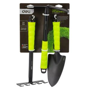 DELI σετ εργαλείων κηπουρικής DL580803, 31cm, 3τμχ | Οικιακός εξοπλισμός | elabstore.gr