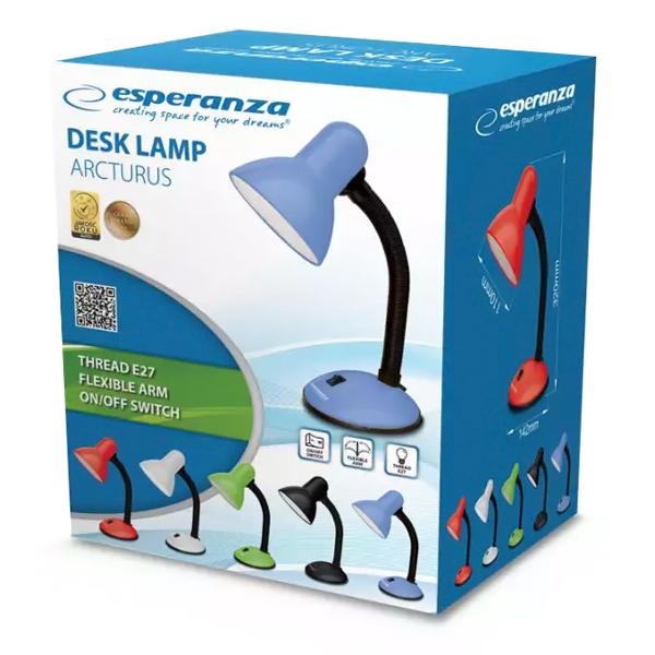 ESPERANZA φωτιστικό γραφείου Arcturus ELD107W, E27, λευκό | eLabstore.gr ESPERANZA φωτιστικό γραφείου Arcturus ELD107W, E27, λευκό | Φωτισμός | elabstore.gr