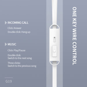 CELEBRAT earphones με μικρόφωνο G19, 3.5mm, 1.2m, μαύρα | Αξεσουάρ κινητών | elabstore.gr