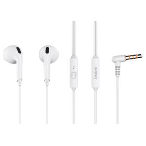 CELEBRAT earphones με μικρόφωνο G20, 3.5mm, 1.2m, λευκά | Αξεσουάρ κινητών | elabstore.gr