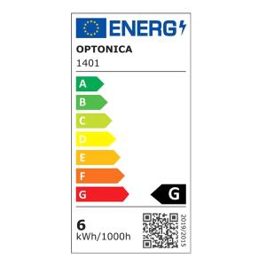 OPTONICA LED λάμπα G45 1401, 5.5W, 6000K, E14, 450lm | Φωτισμός | elabstore.gr
