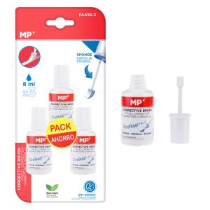 MP διορθωτικό υγρό με σφουγγάρι PA436-3, 3x 8ml | Αναλώσιμα - Είδη Γραφείου | elabstore.gr