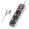 POWERTECH πολύπριζο ασφαλείας PT-1055, 3x schuko, 16A, 1.4m, λευκό | eLabstore.gr POWERTECH πολύπριζο ασφαλείας PT-1055, 3x schuko, 16A, 1.4m, λευκό | Τροφοδοσία Ρεύματος | elabstore.gr