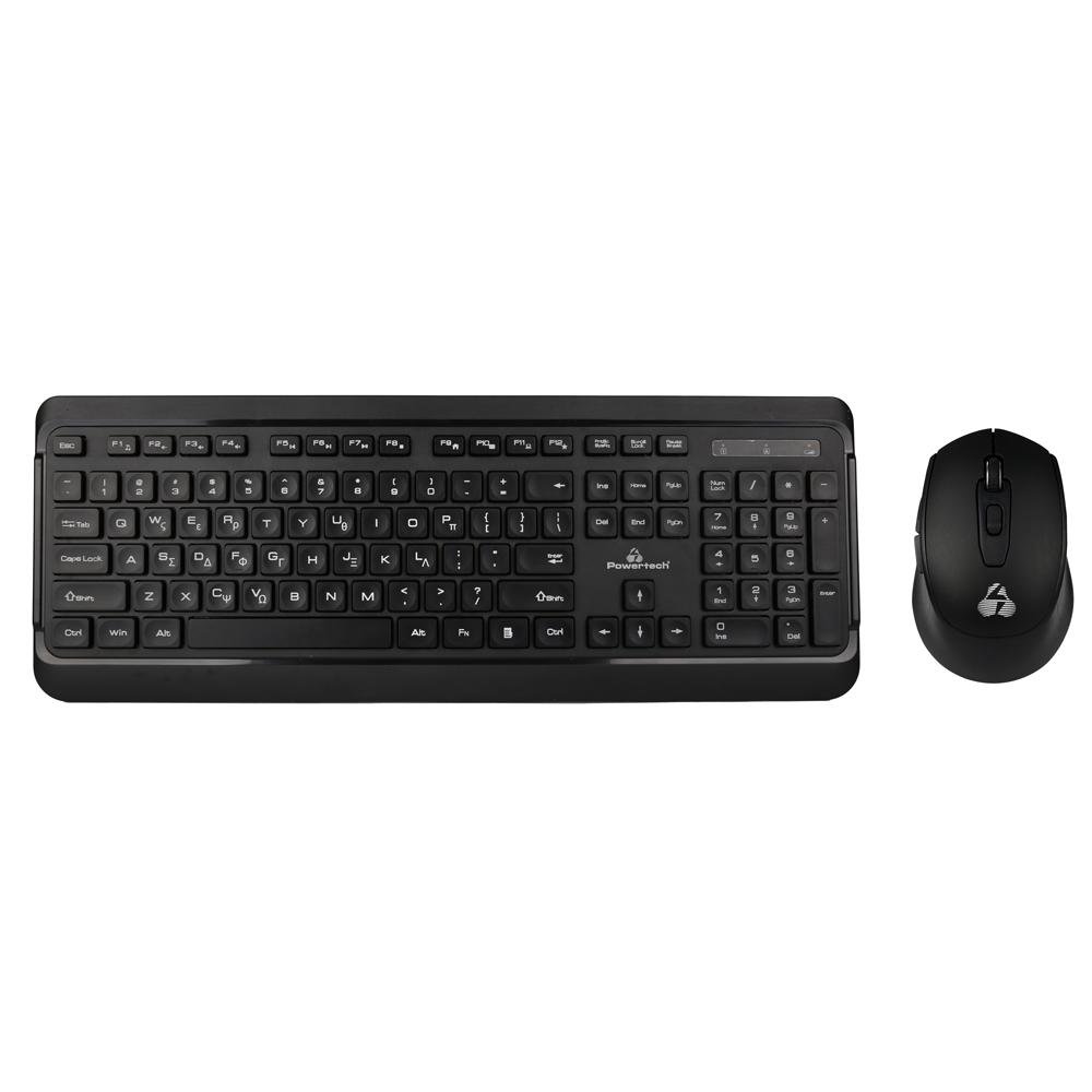 POWERTECH set ποντίκι & πληκτρολόγιο PT-1060, ασύρματο, 1600dpi, μαύρο | eLabstore.gr POWERTECH set ποντίκι & πληκτρολόγιο PT-1060, ασύρματο, 1600dpi, μαύρο | Συνοδευτικά PC | elabstore.gr