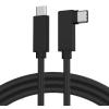 POWERTECH καλώδιο USB-C PTH-092, γωνιακό, 100W, 20Gbps, 4K, 1.5m, μαύρο | Καλώδια - Αντάπτορες | elabstore.gr