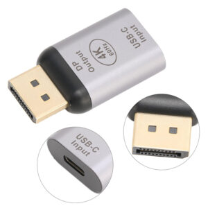 POWERTECH αντάπτορας USB-C σε DisplayPort PTH-096, 4K/60Hz, γκρι | Καλώδια - Αντάπτορες | elabstore.gr