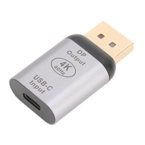 POWERTECH αντάπτορας USB-C σε DisplayPort PTH-096, 4K/60Hz, γκρι | Καλώδια - Αντάπτορες | elabstore.gr