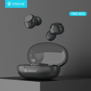 CELEBRAT earphones με θήκη φόρτισης TWS-W32, True Wireless, μαύρα | eLabstore.gr CELEBRAT earphones με θήκη φόρτισης TWS-W32, True Wireless, μαύρα | Αξεσουάρ κινητών | elabstore.gr