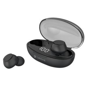 CELEBRAT earphones με θήκη φόρτισης TWS-W32, True Wireless, μαύρα | Αξεσουάρ κινητών | elabstore.gr