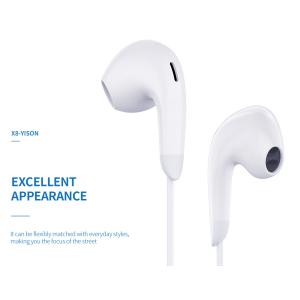 YISON earphones με μικρόφωνο X8, USB-C, 13mm, 1.2m, λευκά | Αξεσουάρ κινητών | elabstore.gr