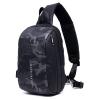 ARCTIC HUNTER τσάντα crossbody XB00081, θήκη tablet, USB, 6L, μαύρη-camo | Προσωπική Φροντίδα | elabstore.gr