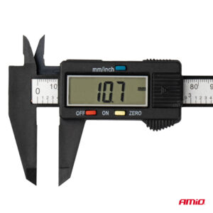AMIO ψηφιακό παχύμετρο ακριβείας 03102, έως 150mm, μαύρο | Εργαλεία | elabstore.gr
