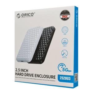 ORICO εξωτερική θήκη για 2.5" HDD/SSD 2520U3 έως 4TB, 5Gbps, λευκή | Συνοδευτικά PC | elabstore.gr