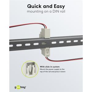 GOOBAY τροφοδοτικό 59573 για DIN rail, 12V/1.25A, 15W, IP20 | Εργαλεία | elabstore.gr