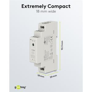 GOOBAY τροφοδοτικό 59573 για DIN rail, 12V/1.25A, 15W, IP20 | Εργαλεία | elabstore.gr