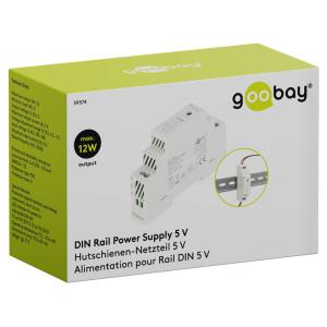 GOOBAY τροφοδοτικό 59574 για DIN rail, 5V/2.4A, 12W, IP20 | Εργαλεία | elabstore.gr
