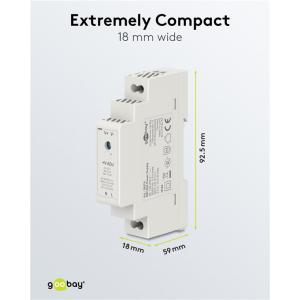 GOOBAY τροφοδοτικό 59574 για DIN rail, 5V/2.4A, 12W, IP20 | eLabstore.gr