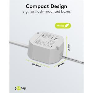 GOOBAY μετασχηματιστής LED 59575, 12V/1A, 12W, IP65 | Φωτισμός | elabstore.gr