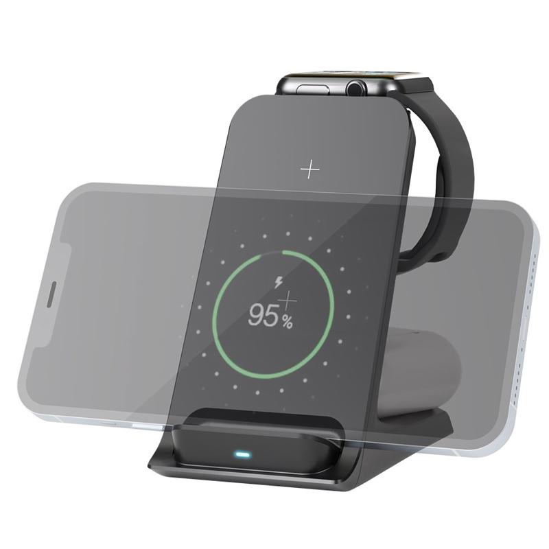 GOOBAY ασύρματος φορτιστής 60217, 3 σε 1, Qi-compatible, 15W, μαύρος | eLabstore.gr GOOBAY ασύρματος φορτιστής 60217, 3 σε 1, Qi-compatible, 15W, μαύρος - Image 6
