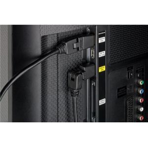 GOOBAY καλώδιο HDMI 61283 Ethernet, 360° βύσμα, 4K 18Gbit/s, 1.5m, μαύρο | Καλώδια - Αντάπτορες | elabstore.gr