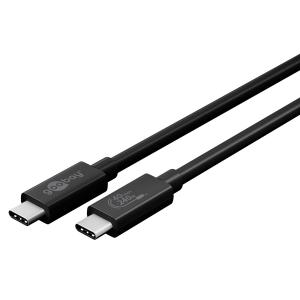 GOOBAY καλώδιο USB-C 61716, USB4 Gen 3x2, 240W, 40Gbps, 8K, 0.7m, μαύρο | Καλώδια - Αντάπτορες | elabstore.gr